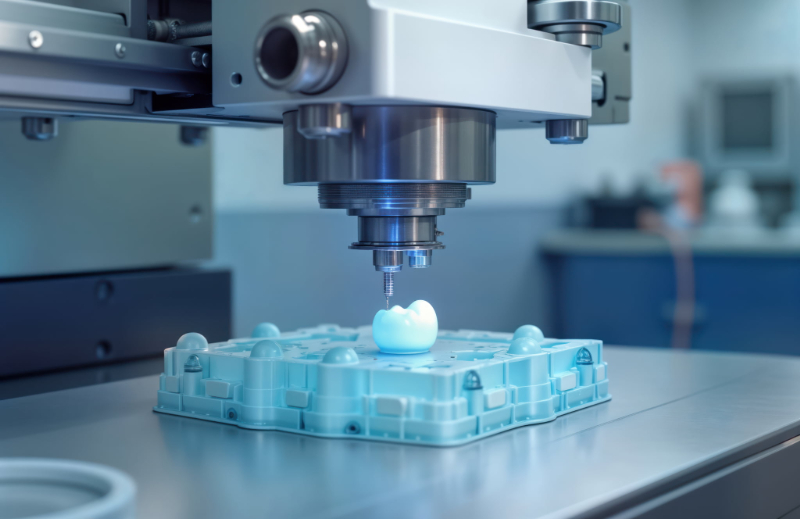 セラミックの歯を再作製しているイメージ