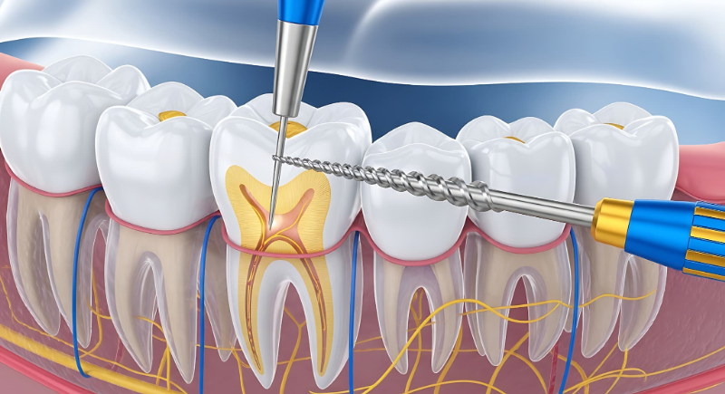 根管治療の様子