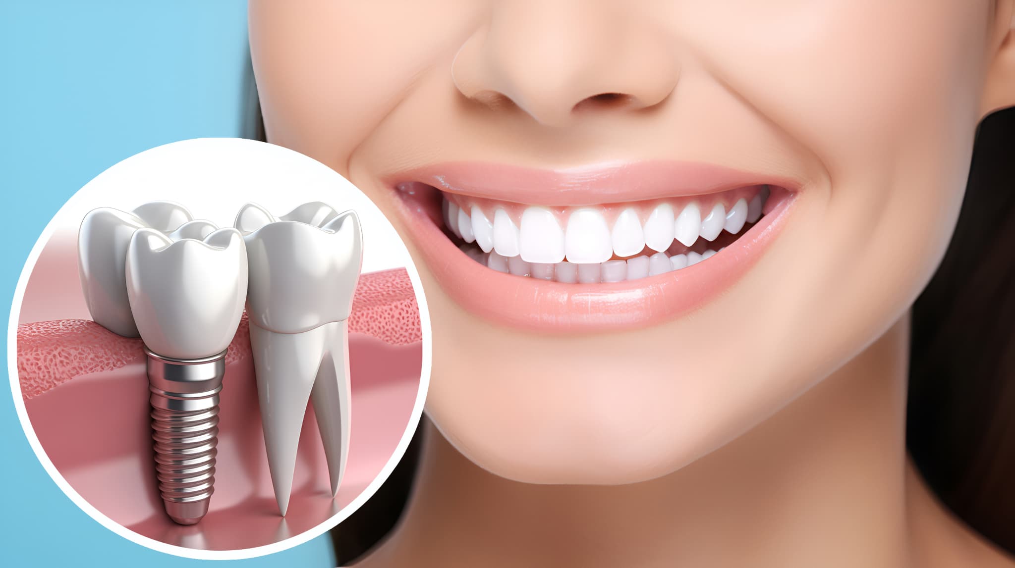 見た目が自然なインプラント